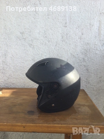 Мото каска тип Jet (отворена) – черна, снимка 4 - Аксесоари и консумативи - 53473350