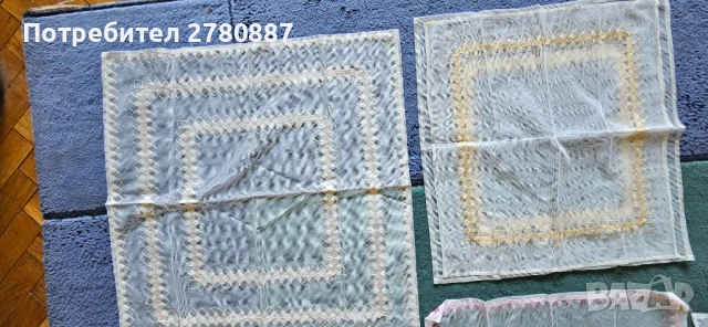 Колекция ретро покривки и каренца - голями, ръчно плетени, бродерия, снимка 3 - Покривки за маси - 51115832