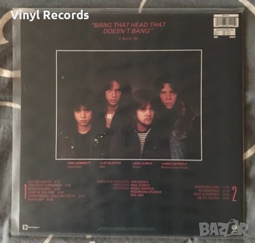 Metallica – Kill 'Em All ,Vinyl, LP, Album, Reissue, Unofficial Release, снимка 2 - Грамофонни плочи - 43424648
