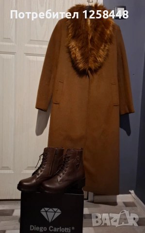 Дамско дълго зимно палто, снимка 2 - Палта, манта - 53306792