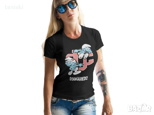 Тениски DSQUARED Принт Модели и размери, снимка 6 - Тениски - 29293948