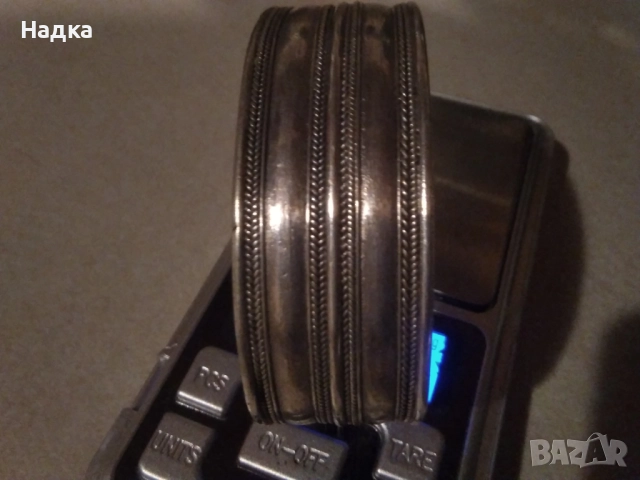 Дамска сребърна гривна, снимка 3 - Гривни - 52204319