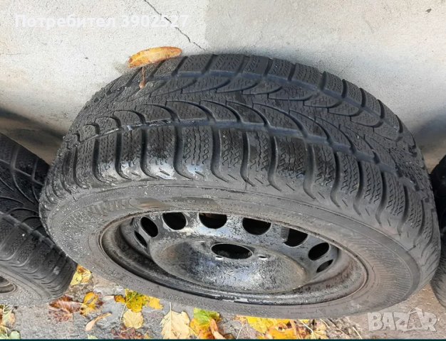 Зимни гуми Nokian 195/60/R15 DOT 4114 с джанти, снимка 5 - Гуми и джанти - 44087849