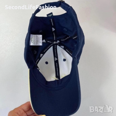 Винтидж бейзболна шапка Adidas с регулируема форма и рядък дизайн синя , снимка 2 - Шапки - 52815483