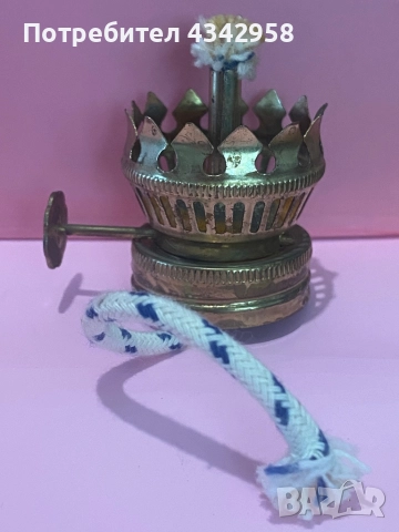 Миниатюрна маслена лампа.1960 те. Германия , снимка 10 - Антикварни и старинни предмети - 52429044