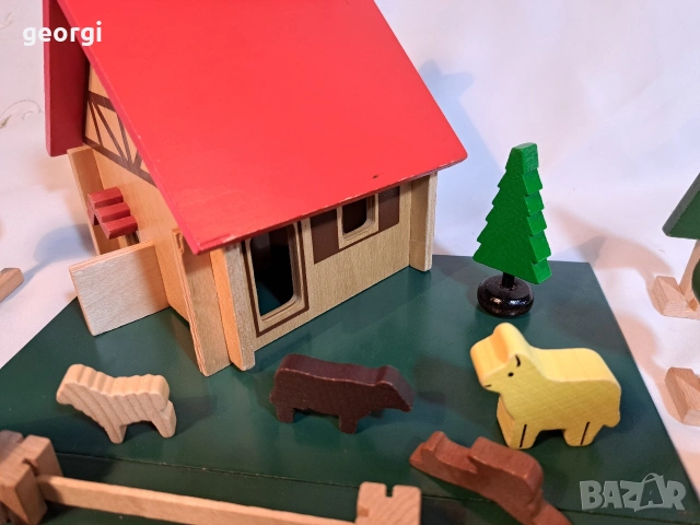 ретро немска игра Vero с дървени фигурки 33/2, снимка 3 - Фигурки - 53396124