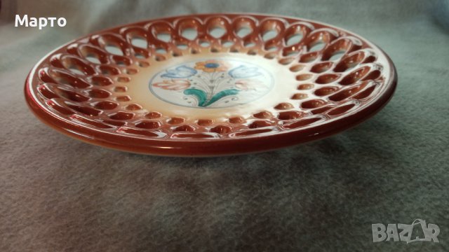 Порцеланова чиния, рязан порцелан за стена, Унгария, снимка 3 - Пана - 43759420