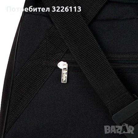 Спортен сак с дръжка и презрамка Lee Cooper Ess Holdall, цвят черен.                           , снимка 6 - Сакове - 39160119