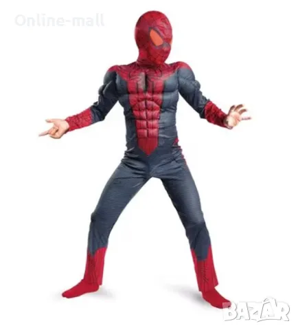 Луксозен Детски костюм на Спайдърмен Spiderman Костюм за деца, снимка 3 - Детски комплекти - 49720022