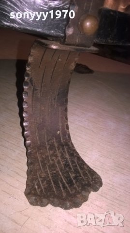 ПОРЪЧАНА-СТОИКА ЗА ЧАДЪРИ-КОВАНО ЖЕЛЯЗО МЕД МЕСИНГ, снимка 13 - Колекции - 27450829