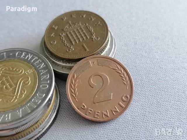 Монета - Германия - 2 пфенига | 1970г.; серия F