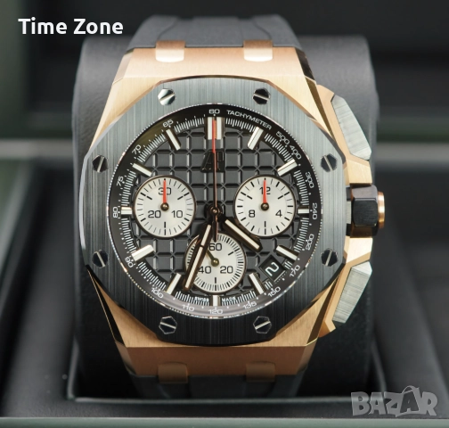 Audemars Piguet Royal Oak Offshore Chronograph 43mm Steel Black Ceramic Bezel Различни Варианти, снимка 9 - Мъжки - 52998471