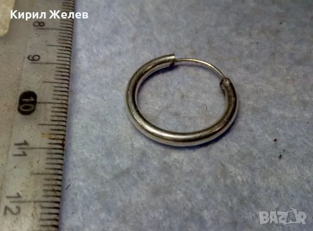 СТАРА КЛАСИЧЕСКИ РЕТРО МОДЕЛ СРЕБЪРНА ОБЕЦА СРЕБРО ВИСОКА ПРОБА ФИНА МАЙСТОРСКА ИЗРАБОТКА 35038, снимка 6 - Антикварни и старинни предмети - 49733894