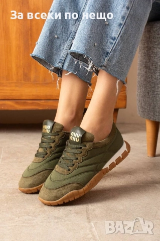 Miu Miu Дамски Маратонки👟Дамски Спортни Маратонки Миу Миу - Налични Различни Цветове Код E799, снимка 5 - Маратонки - 51476825
