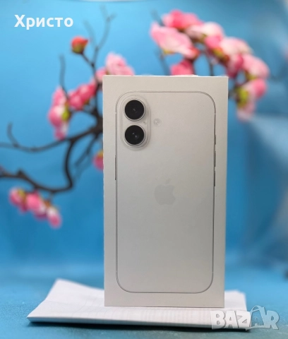 НОВ!!! Apple iPhone 16, 128GB, 5G, White + подарък оригинален адаптер Apple, снимка 4 - Apple iPhone - 52772142