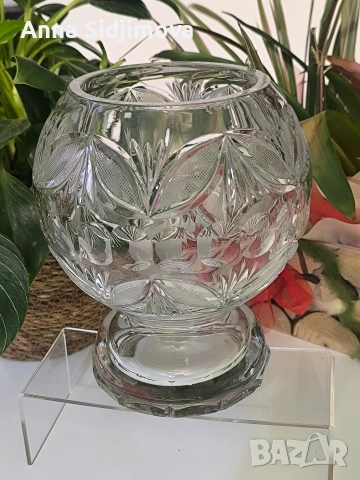 Сливенски кристал ваза 