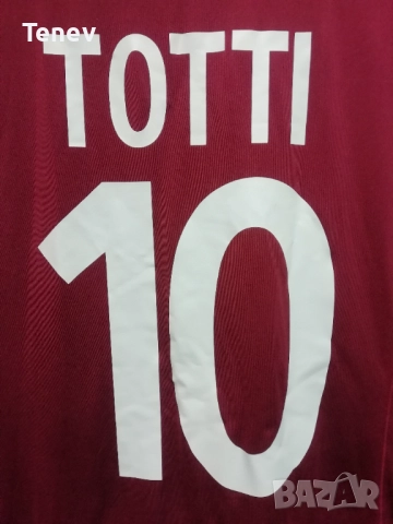 AS Roma Totti Kappa 2012 2013 Home оригинална тениска фланелка Рома Тоти , снимка 4 - Тениски - 52851881