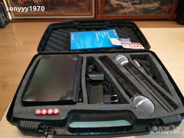 SHURE SM58 WIRELESS MICROPHONE 1901221821, снимка 2 - Микрофони - 35492626
