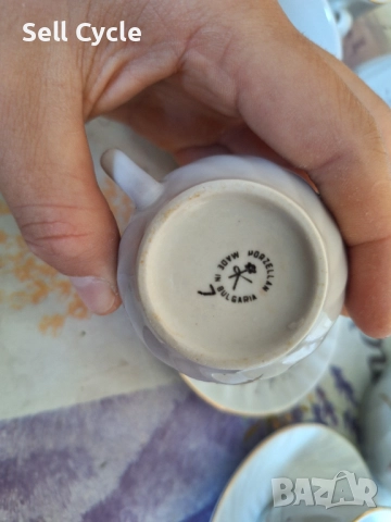 ✅БЪЛГАРСКИ ПОРЦЕЛАНОВ СЕРВИЗ ЗА КАФЕ❗, снимка 7 - Сервизи - 52469619