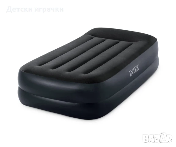 Надуваем матрак с помпа INTEX 99 х 191 х 42 см, Pillow Rest Raised, снимка 5 - Надуваеми легла - 51108149