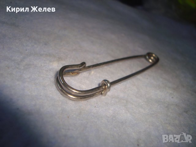 СТАРА СРЕБРСТА ИГЛА ФИБУЛА РЕТРО НАКИТ УКРАШЕНИЕ БРОШКА 92781, снимка 5 - Антикварни и старинни предмети - 37620453