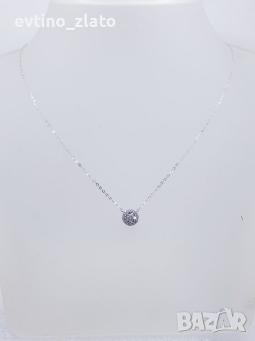 Златни 18К , обеци, колие или пръстен с диаманти , снимка 9 - Бижутерийни комплекти - 39045972