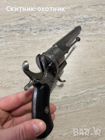Френски револвер от 19 век, снимка 8 - Антикварни и старинни предмети - 53146997