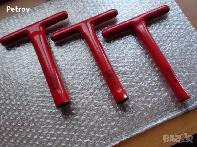 LEMP - VDE 1000 V - MADE IN GERMANY - 3 броя ПРОФЕСИОНАЛНИ Изолирани Глухи Ключове: 14 - 17 - 19 mm, снимка 3 - Клещи - 50776179