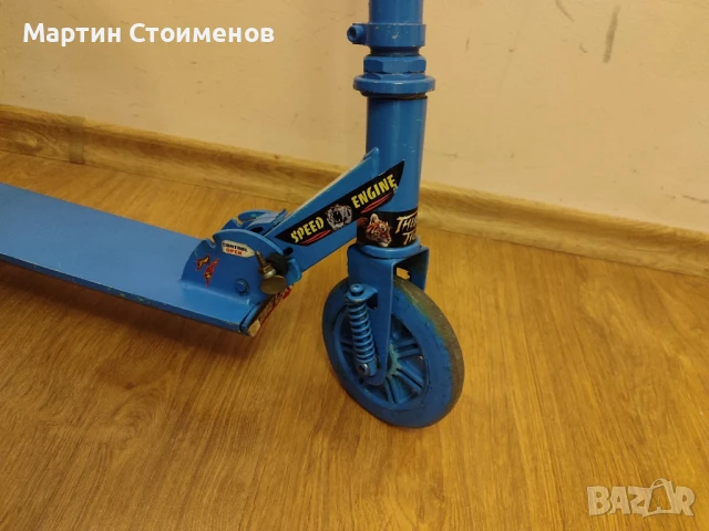 Запазена детска тротинетка с две колела, снимка 5 - Скутери и тротинетки - 51410509