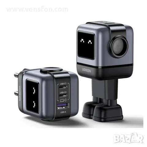 Зарядно устройство Ugreen – CD361, 65W /сиво/, снимка 4 - Оригинални зарядни - 49399213