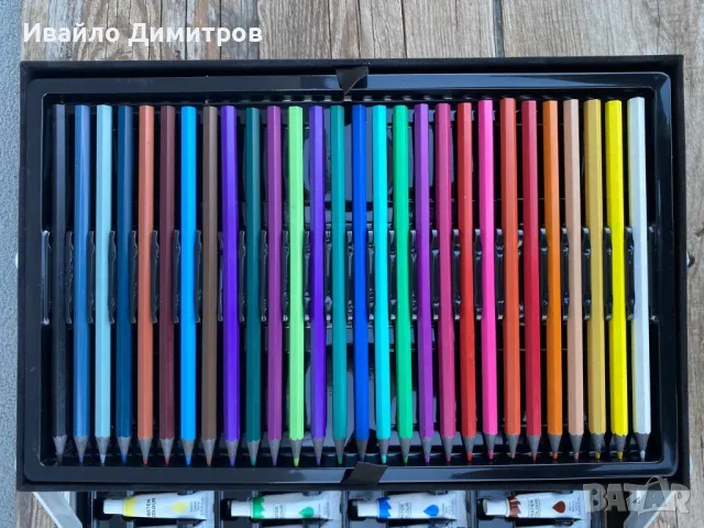 Детски комплект за рисуване RAGI, 145 части, в куфарче, розов, снимка 7 - Подаръци за рожден ден - 49014355