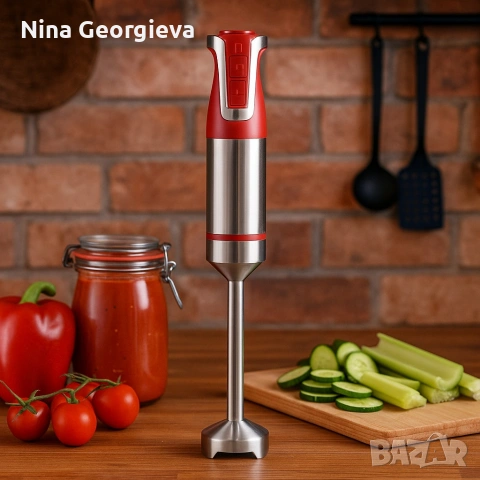 Ръчен пасатор Royalty Line RL-ESTM800, 800W с неръждаема стомана и регулатор на скоростта