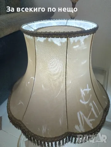 Голям и малък лампион с мраморни крака. Нощни лампи , снимка 5 - Настолни лампи - 49447305