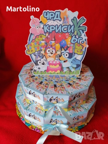 Картонена торта Пепа пиг, снимка 5 - Други - 53135716