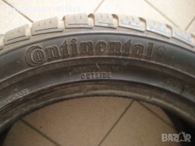 1бр. зимна гума 255/45/17 Continental, снимка 3 - Гуми и джанти - 37121476