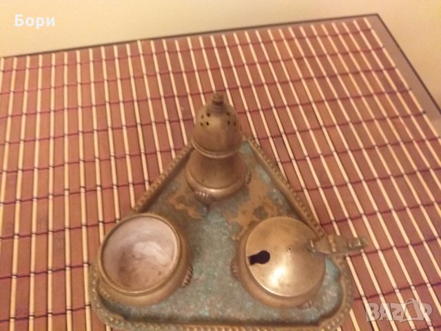 Комплект  от месинг, снимка 2 - Други ценни предмети - 27461029