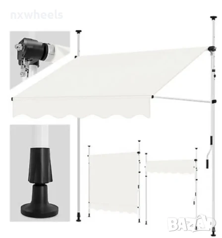 Тента Навес Сенник Бърз Монтаж Без Пробиване Ветроустойчиви, снимка 9 - Други стоки за дома - 50984286