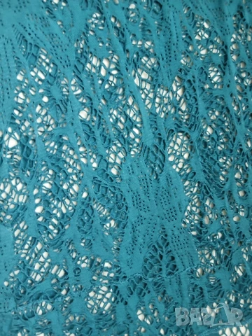 Лятна ажурена блуза, масленозелена, снимка 2 - Други - 51073616