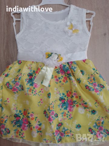 Нови детски рокли от шифон и дантела, снимка 2 - Детски рокли и поли - 40598118
