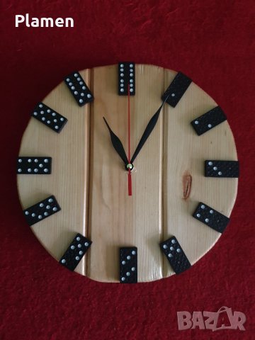 Стенен часовник от ланперия ръчна изработка, снимка 2 - Други стоки за дома - 39907696