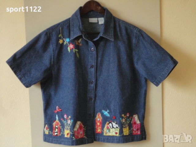 Размер М/нова деним риза