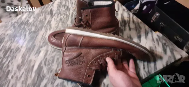Продавам мъжки зимни ботуши естествена кожа внос!, снимка 8 - Мъжки ботуши - 48650077