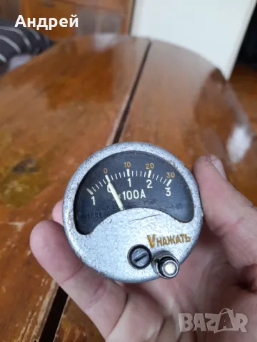 Стара измервателна система,измервателен уред,амперметър #6, снимка 2 - Други ценни предмети - 49622102