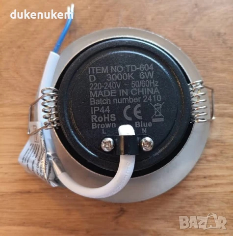 НОВИ! LED лунички за вграждане 6W, топла светлина, 6 бр/к-кт, снимка 10 - Лед осветление - 50487081