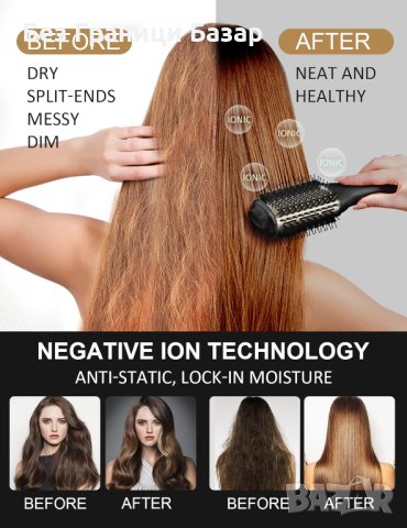 Нова Луксозна Четка за Коса PLAVOGUE T02 - Лека, Универсална за Всеки Стил, снимка 3 - Други - 43661436