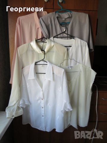 Ризи, блузи дамски елегантни с копчета, 6 броя-30 лева