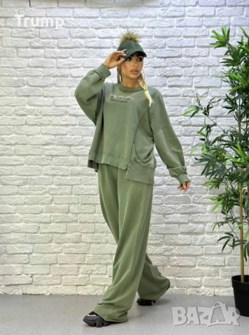 Сет, Красив спортен комплект в зелено, снимка 2 - Комплекти - 51810459