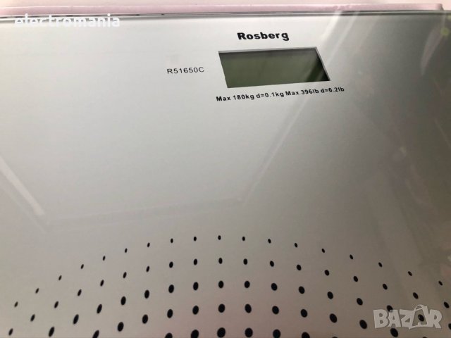 дигитален кантар за телесно тегло,Rosberg’ R51650C, снимка 3 - Други - 43176243