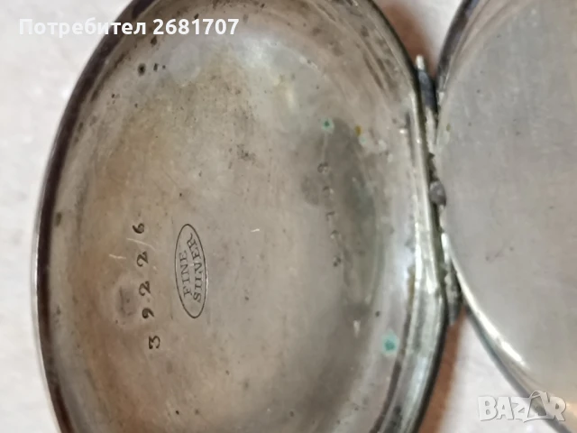 джобен сребърен часовник , снимка 4 - Джобни - 51375496