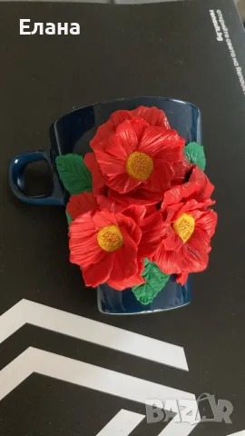 Чаши с полимерна глина, снимка 12 - Ръчно изработени сувенири - 38459326